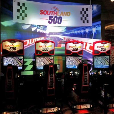 Custom NASCAR driving Simulators at Casino Promotion