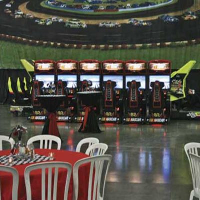 Driving Simulator Team Competition NASCAR linked for head to head racing