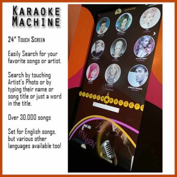 Touch Screen for Karaoke Machine