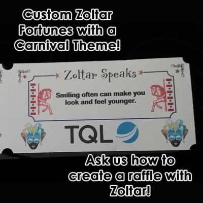 Custom Zoltar Fortunes with Carnival Theme