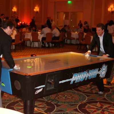 Air Hockey Table at Reception Event