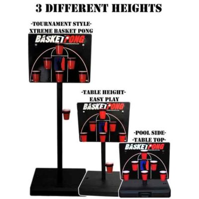 Basketball Pong Adjustable Heights