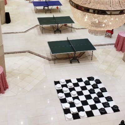 Giant Checkers and Ping Pong Tables