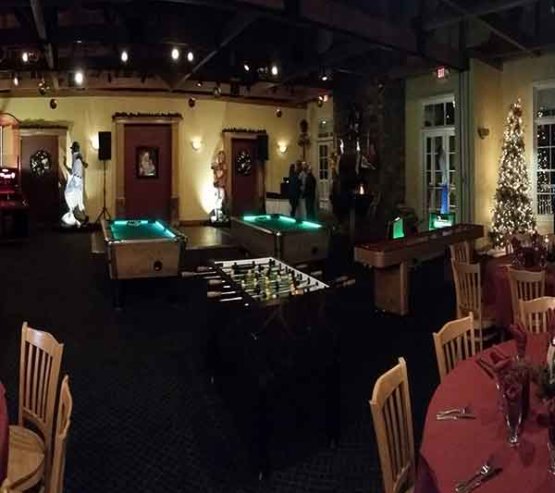 LED-Pool-Table-PCH-Shuffleboard-Foosball-Darts-Holiday-Party LED Pool Table Shuffleboard foosball Darts