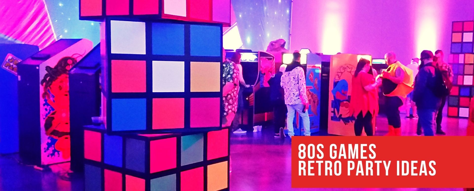 Retro Party Arcade Games at Retro 80s Night