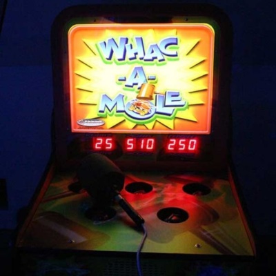Whac A Mole Arcade Game Rental in Dark Room