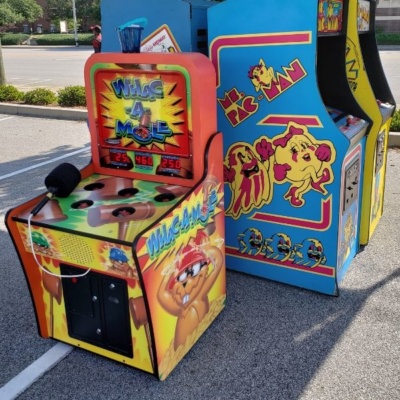Whac A Mole with Retro Classic Arcades at Corporate Event