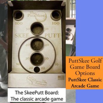 Golf Putting Game Skeeball Board