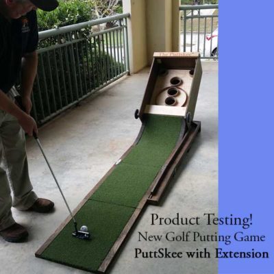 PuttSkee Golf Putting Game with Chipper Extension
