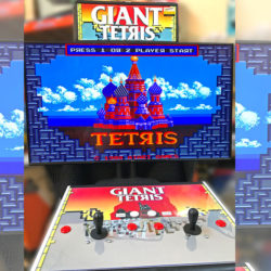 Giant Tetris Arcade Machine Rental with 65 inch HD LED