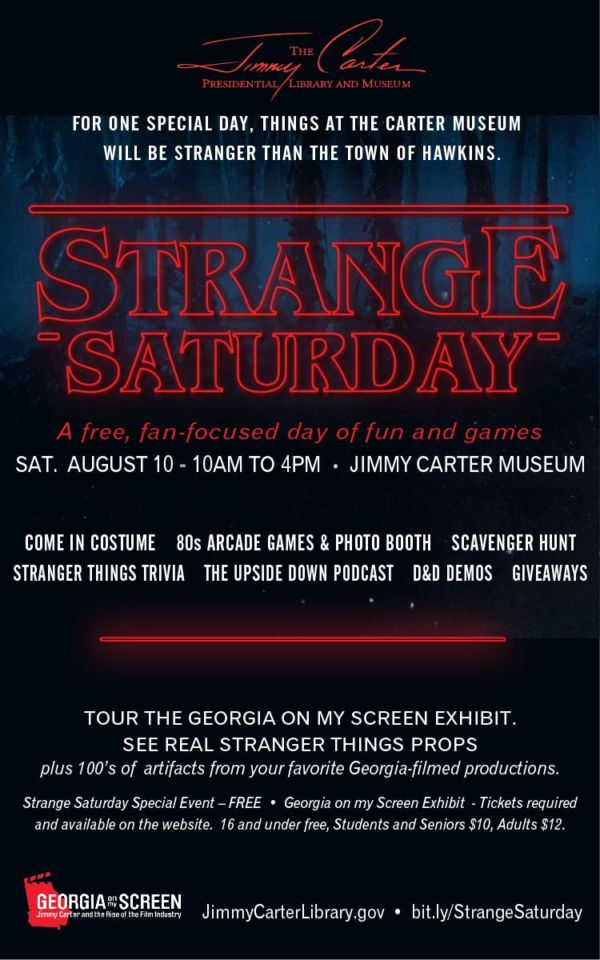 Strange Saturday Flyer for Aug 10th Event