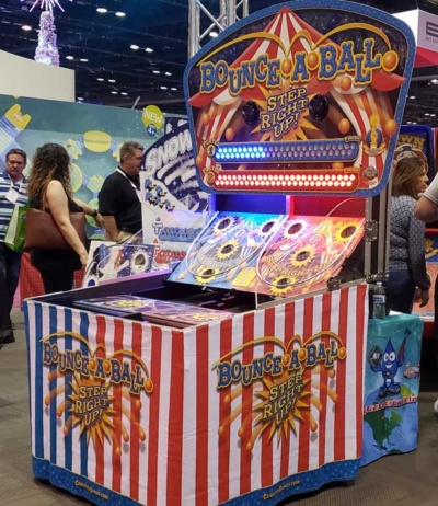 Carnival Bounce A Ball Game in tradeshow booth