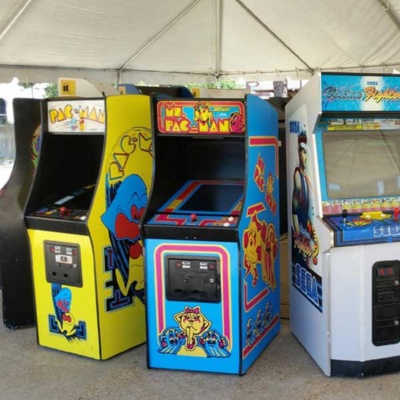 Classic Arcade Games at Street Fair
