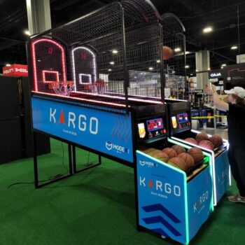 Custom Wrapped NBA Basketball Machine for Tradeshow