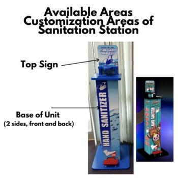 Brand Building Freestanding Hand Sanitizer Dispener