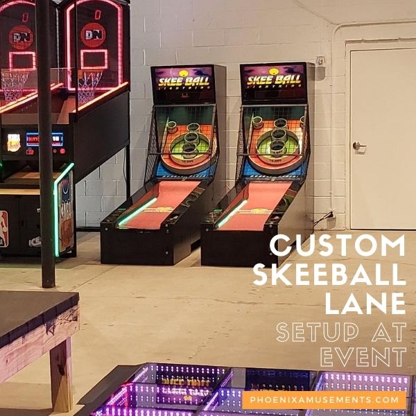 Custom Skee Ball Rental Phoenix Amusements Atlanta GA