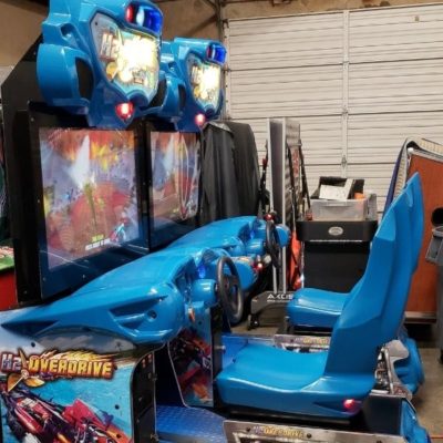 H2Overdrive Arcade Machine Rental in our Warehouse
