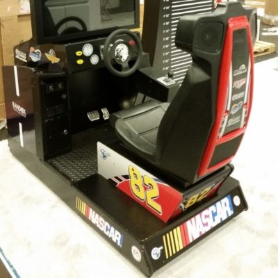 Custom Back of Seat NASCAR Arcade Driving Game
