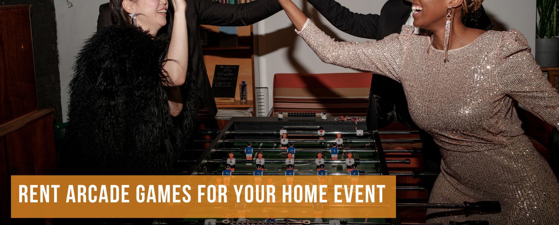 Playing Foosball at Home Event