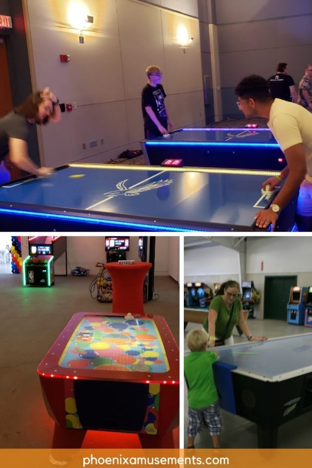 Air Hockey Table Rentals for Family Fun