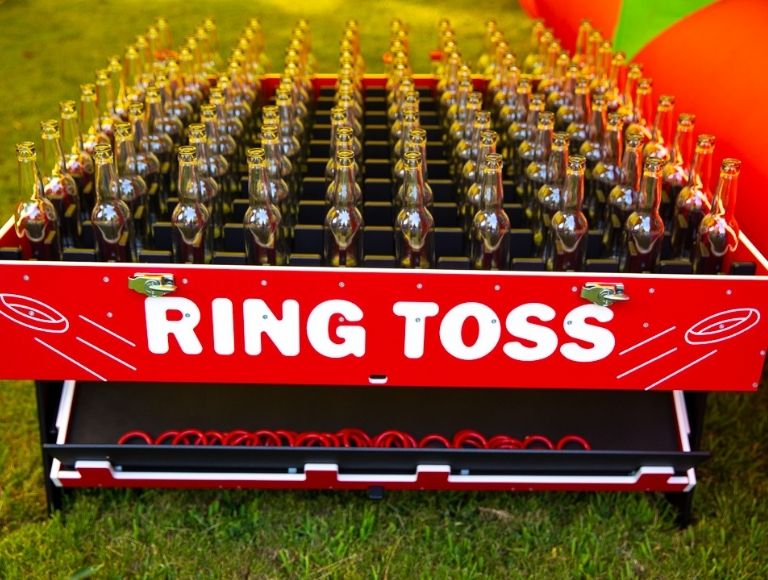 J McAllister Events Ring Toss at Carnival Theme Party