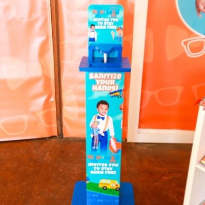 Personalize Hand Sanitizer Stations for Kids Birthday Parties