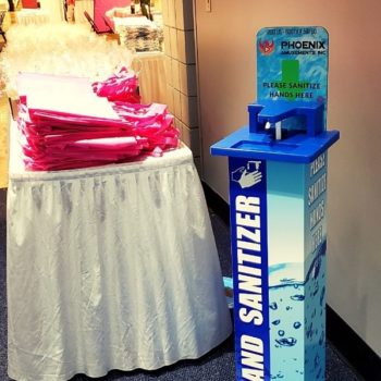 Trade Show Hands Free High Volume Sanitizer Dispenser Rental