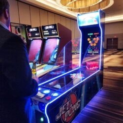 Electronic Beer Pong called Jet Pong at Corp Event