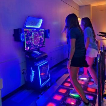 College Event with our Dancing Machine Rental StepManiaX