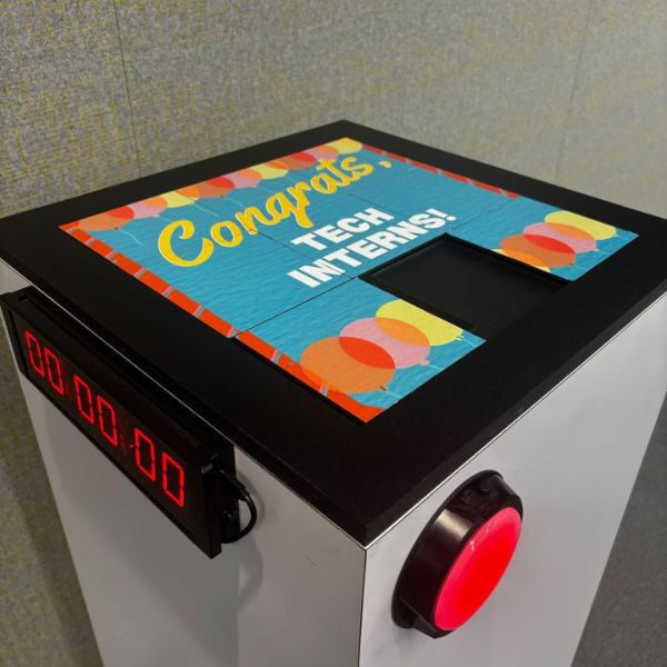 Custom Branded Puzzle Challenge Game at Tech Event