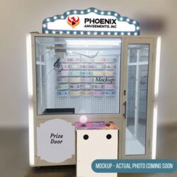 Custom claw machine rental Georgia — giant size, brand-ready white cabinet